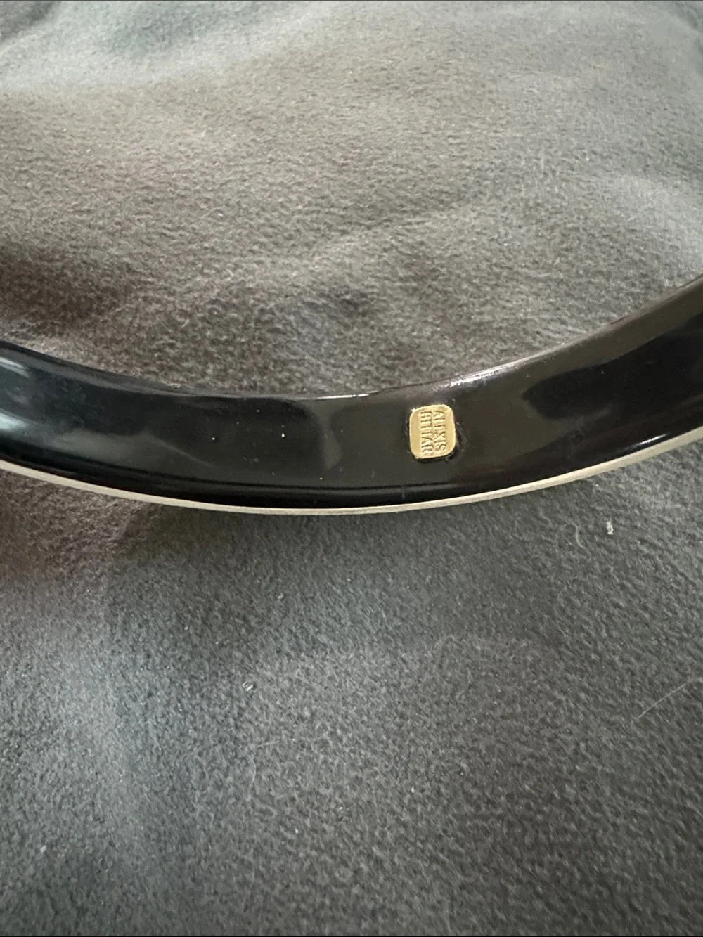Alexis bittar tapered lucite bracelet bangle yellow